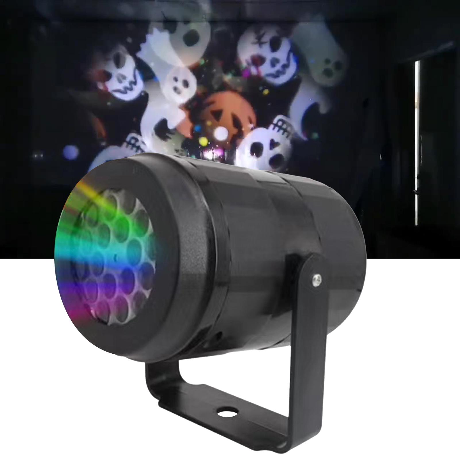 Outdoor Lighting Effects - โปรเจ็กเตอร์คริสต์มาสรูปเกล็ดหิมะ ไฟเวที LED ลวดลายคริสต์มาสหมุนได้ ใช้พลังงานจาก USB