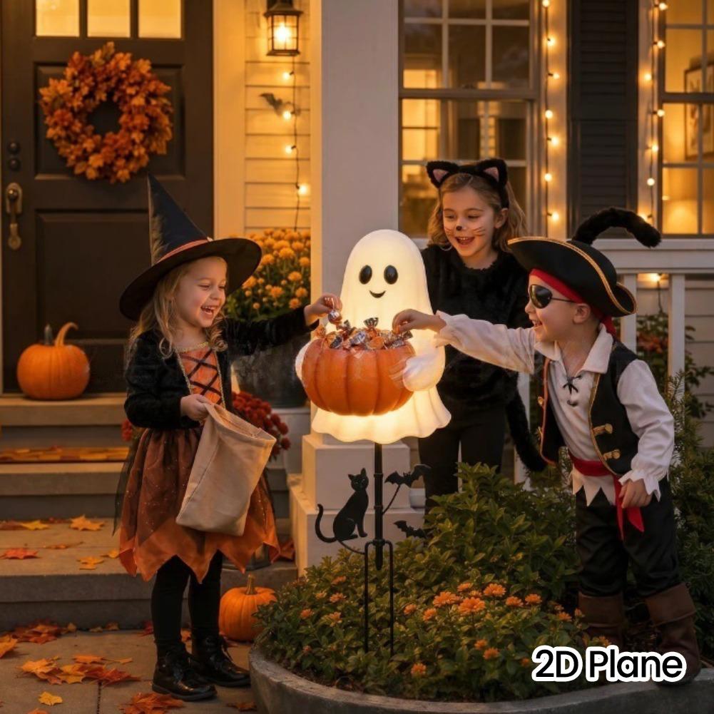 ที่ใส่ลูกอมรูปผีฮาโลวีน พร้อมไ - Outdoor Lighting Effects บทวิจารณ์และราคา